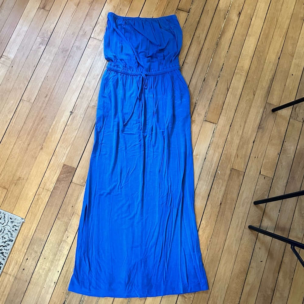 J Crew strapless maxi dress